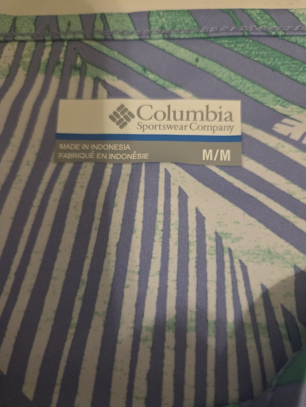 Columbia PFG Freezer Tropical Palm Lavender And Hibiscus Tank Dress Size M - Picture 4 of 5